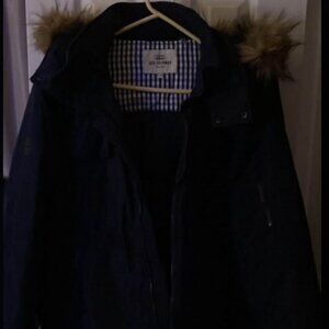 Ben Sherman Mens winter jacket NEW never used size Large Navy Blue
